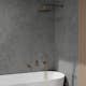 Takduschset Scandtap Steel Harmonized 3X för Inbyggnad