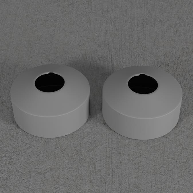 Dekkbrikke Scandtap Steel Pleasure Cover 33 mm á 2 stk