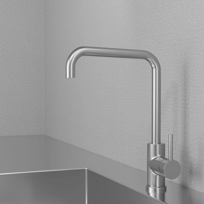 Kjøkkenbatteri Scandtap Steel Square Rustfritt stål