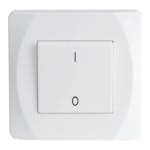Strømbryter Malmbergs Nova Innfelt 2-Polet Hvit