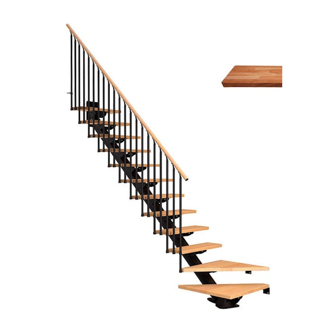 Plassbesparende Trapp Dolle Sydney Eik Oljet 1/4 Classic III