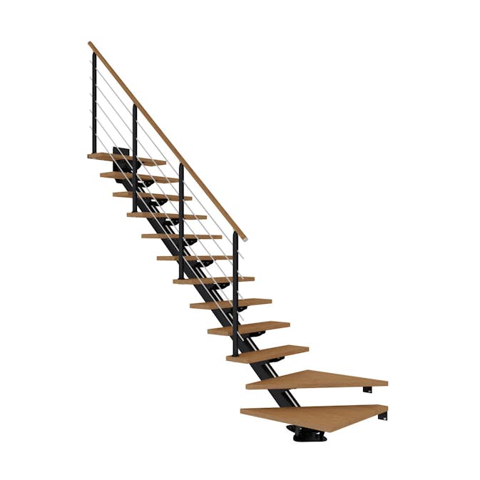 Plassbesparende Trapp Dolle Sydney Eik Oljet 1/4 Design