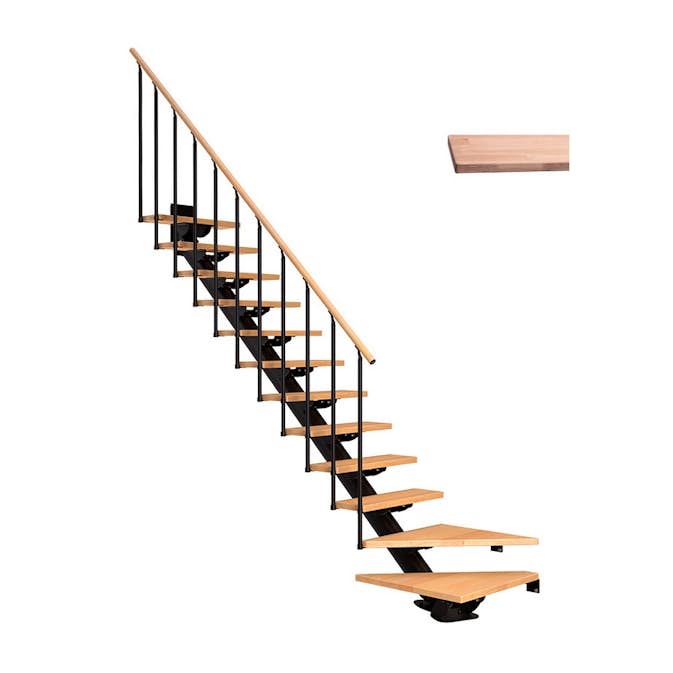 Plassbesparende Trapp Dolle Sydney Eik Hvitoljet 1/4 Classic II