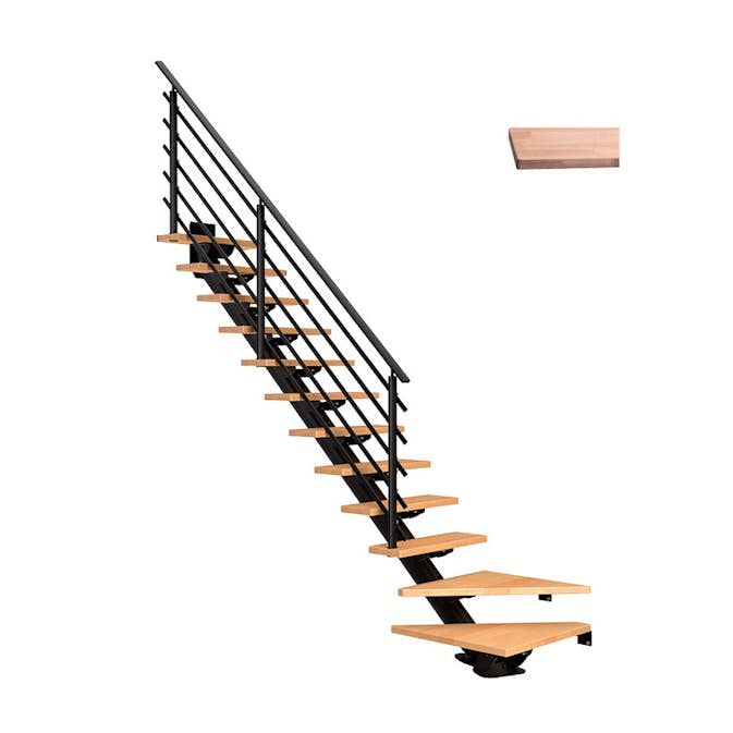 Plassbesparende Trapp Dolle Sydney Eik Hvitoljet 1/4 Pure