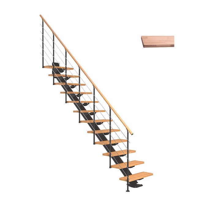 Plassbesparende Trapp Dolle Sydney Eik Hvitoljet Rett Style6