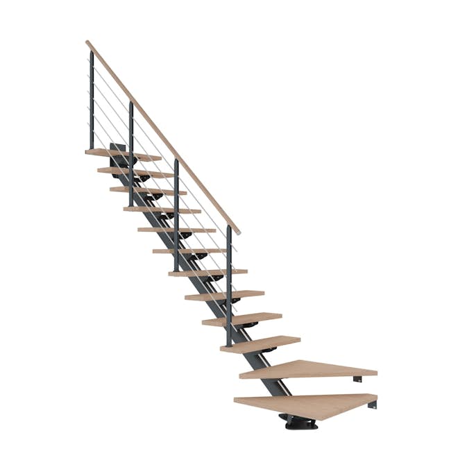 Plassbesparende Trapp Dolle Sydney Eik Hvitoljet 1/4 Design