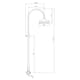 Takduschset Tapwell Classic XCOL022-150 med Badkarsblandare