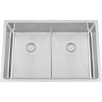 Kjøkkenvask Nordic Tech Titan72 K X Nickel Rustfritt Stål med Kurvventil & Vannlås