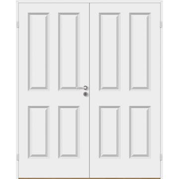 Tofløyet Dør Bygg1 Anna Kompakt Hvit