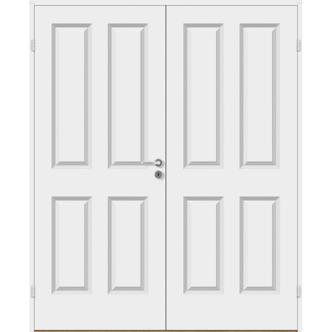 Tofløyet Dør Bygg1 Anna Kompakt Hvit