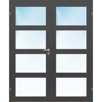 Tofløyet Dør Bygg1 Base 4 Klarglass