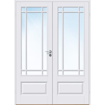 Tofløyet Dør Bygg1 Ida FW New York Hvit Klarglass