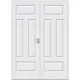 Tofløyet Dør Bygg1 Ida Tett Hvit med Karmsett