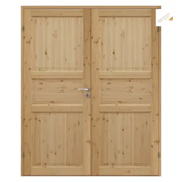 Tofløyet Dør Bygg1 Ihne Furu med Karmsett