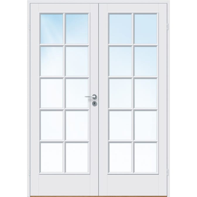 Tofløyet Dør Bygg1 Kari FW Hvit Klarglass