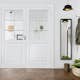 Tofløyet Dør Bygg1 Kari HW Hvit Klarglass