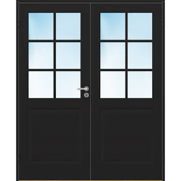 Tofløyet Dør Bygg1 Kari Kompakt HW Klarglass