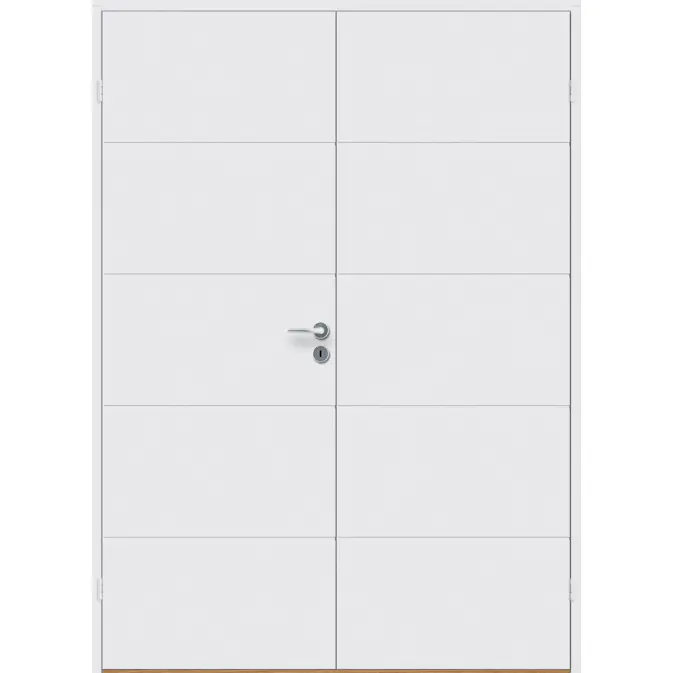 Tofløyet Dør Bygg1 Quatro Kompakt med Karmsett