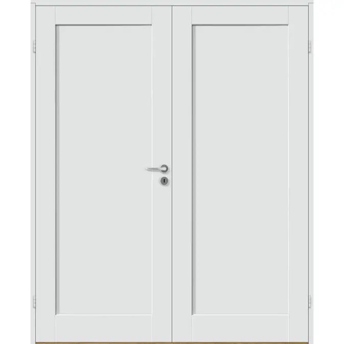 Tofløyet Dør Bygg1 Stil 1 med Karmsett