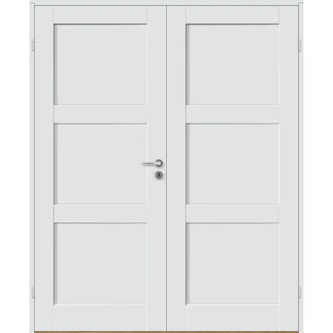 Tofløyet Dør Bygg1 Stil 3 med Karmsett