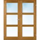 Tofløyet Dør Bygg1 Stil 3 Eik Glass