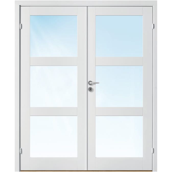 Tofløyet Dør Bygg1 Stil 3 Glass
