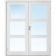 Tofløyet Dør Bygg1 Stil 3 Glass