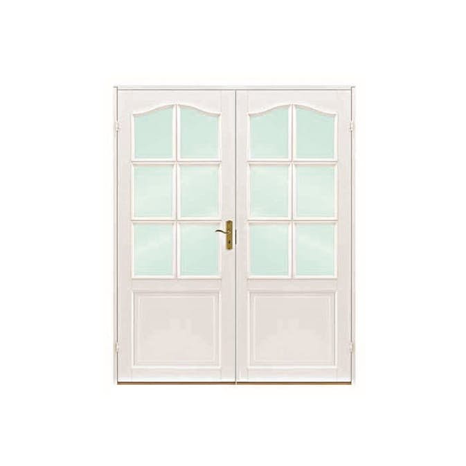 Tofløyet Dør Scanflex Camilla Hvit Klarglass