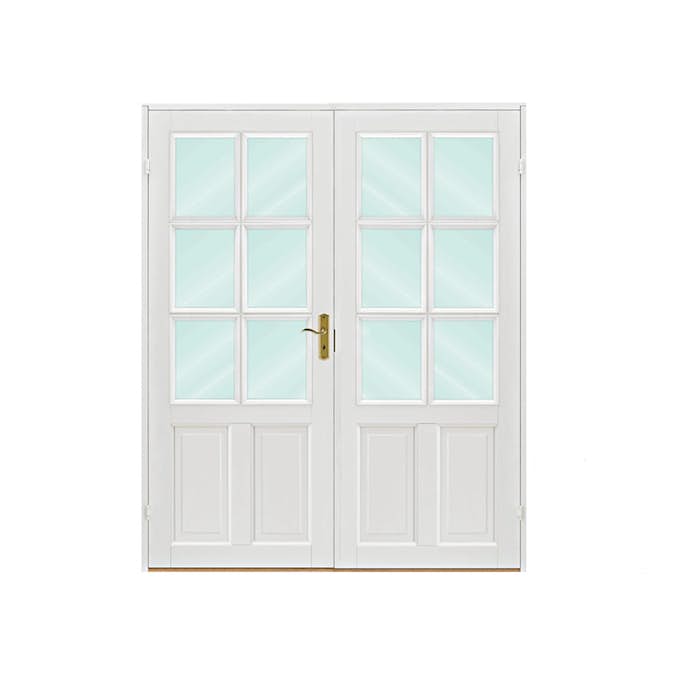 Tofløyet Dør Scanflex Eirin Hvit Klarglass