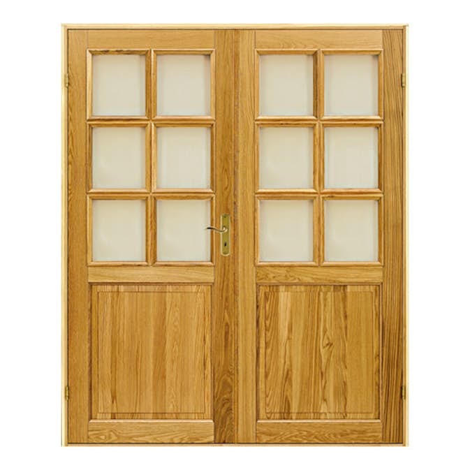 Tofløyet Dør Scanflex Pia Eik Klarglass