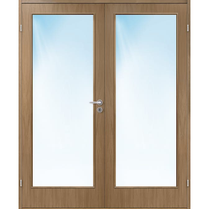 Toføyet Bygg1 Sans FW Finer Eik Klart Glass