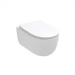 Vegghengt Toalett Olympia Virvel Skyll med Sete