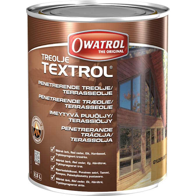 Treolje Owatrol Textrol med Farge