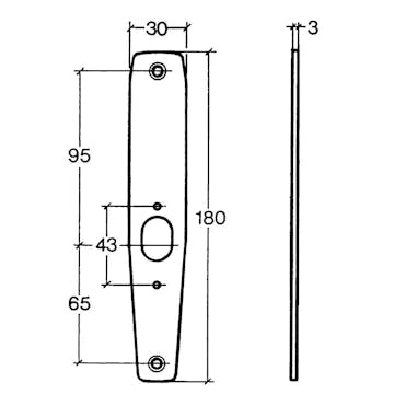 Bunnplate ASSA Abloy Fix 4285