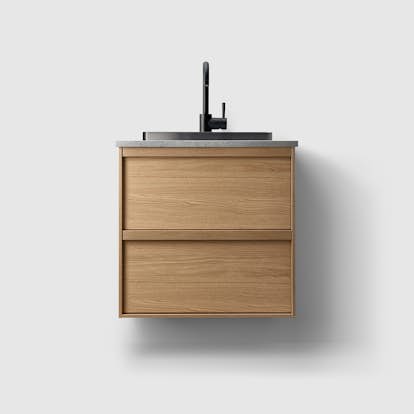 Tvättställsskåp Haven H2/60 med Stenskiva och Handfat