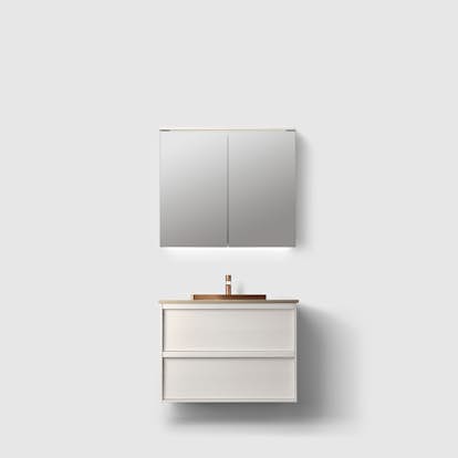 Tvättställsskåp Haven H2/80 med Stenskiva och Handfat