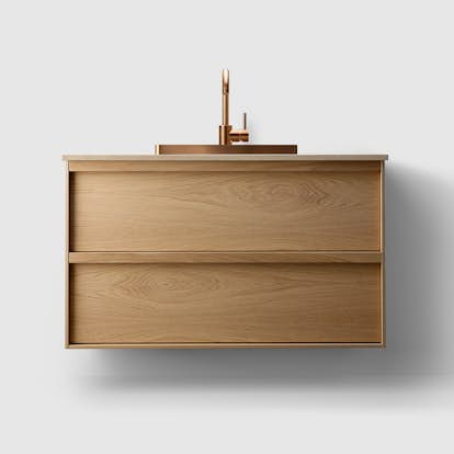 Tvättställsskåp Haven H2/100 med Stenskiva och Handfat