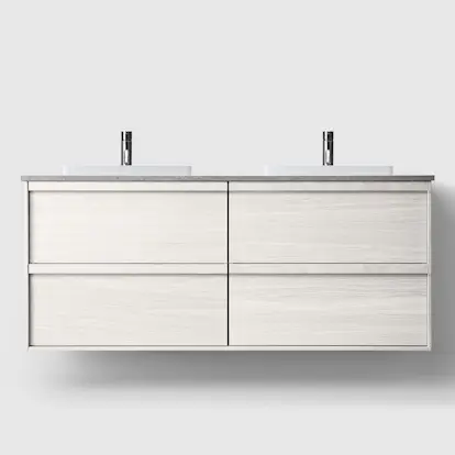 Tvättställsskåp Haven H2/140 med Stenskiva och Handfat