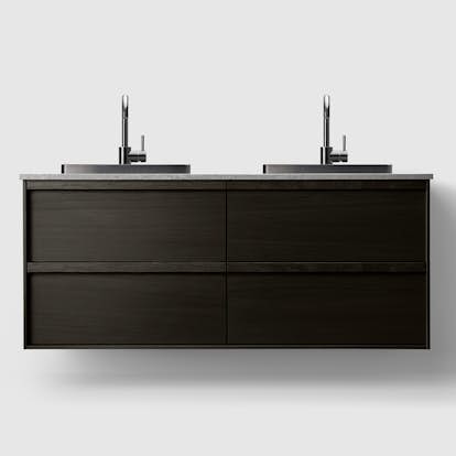 Tvättställsskåp Haven H2/140 med Stenskiva och Handfat