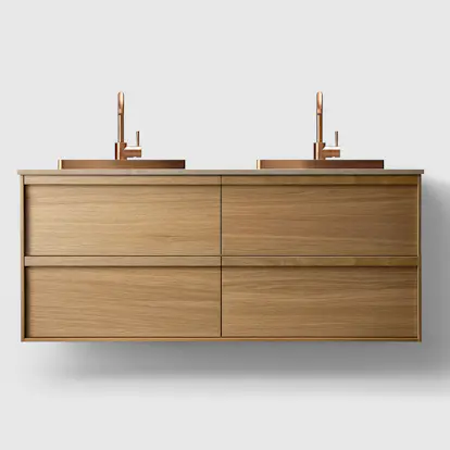 Tvättställsskåp Haven H2/140 med Stenskiva och Handfat