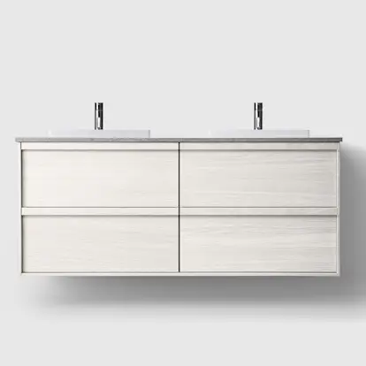 Tvättställsskåp Haven H2/140 med Stenskiva och Handfat