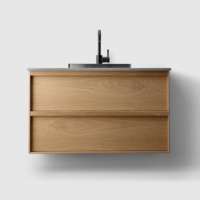 Tvättställsskåp Haven H2/100 med Stenskiva och Handfat