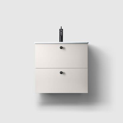 Tvättställsskåp Haven H3/60 Slim med Porslinshandfat