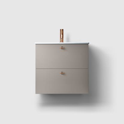 Tvättställsskåp Haven H3/60 Slim med Porslinshandfat