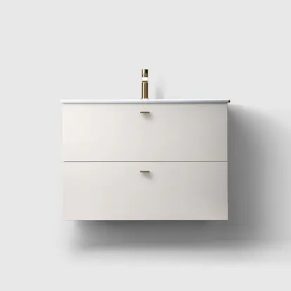 Tvättställsskåp Haven H3/80 Slim med Porslinshandfat