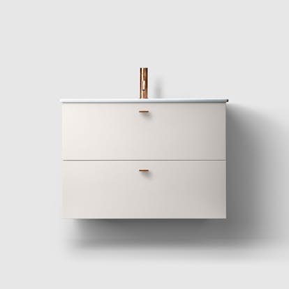 Tvättställsskåp Haven H3/80 Slim med Porslinshandfat