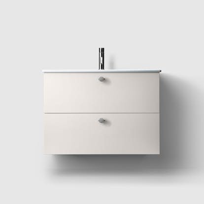 Tvättställsskåp Haven H3/80 Slim med Porslinshandfat