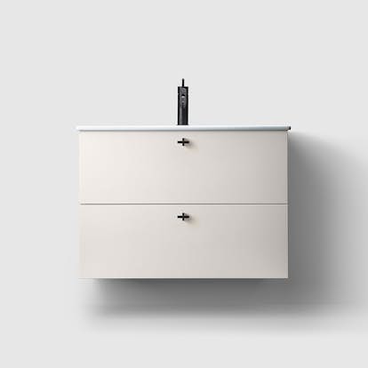 Tvättställsskåp Haven H3/80 med Porslinshandfat