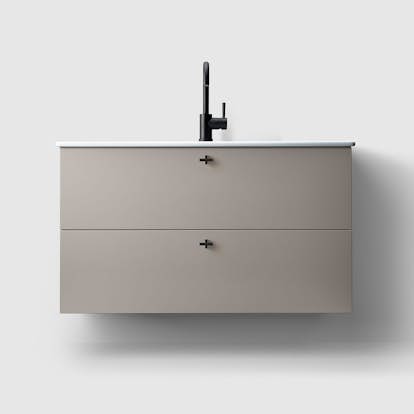 Tvättställsskåp Haven H3/100 med Porslinshandfat