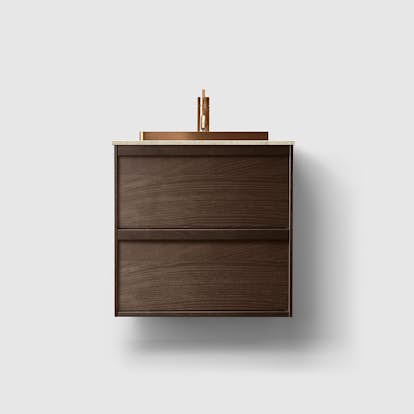 Tvättställsskåp Haven H2/60 med Stenskiva och Handfat